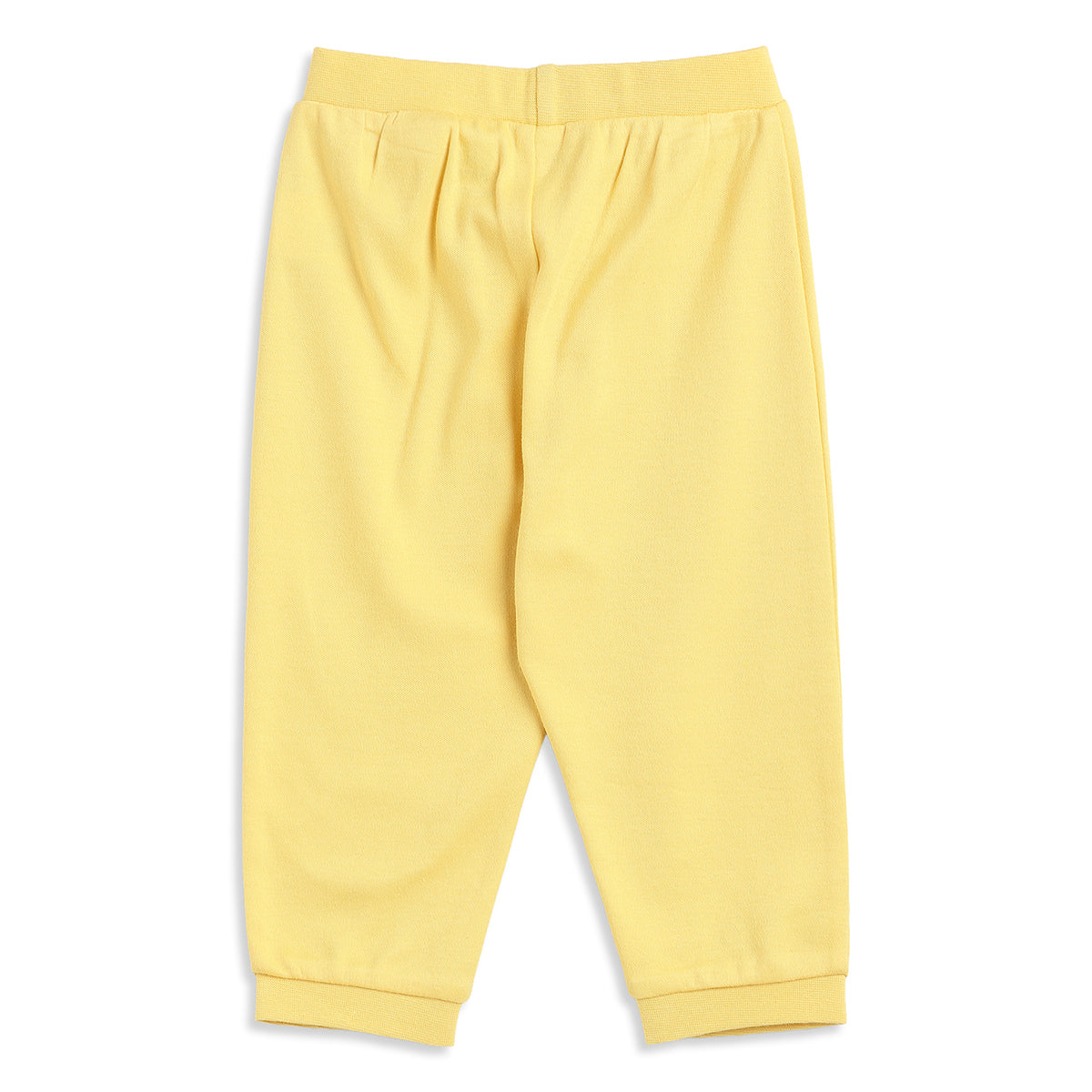 Baby Boys Yellow and Aqua Blue Cotton Knit Bottom Pack of 2 Regular Fit Everyday Wear