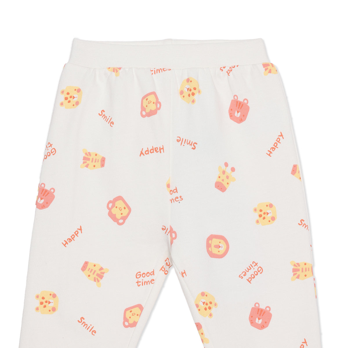 Baby Boys Brown and Off-White Cotton Jogger Pants Pack of 2 Regular Fit Casual Kids Pants