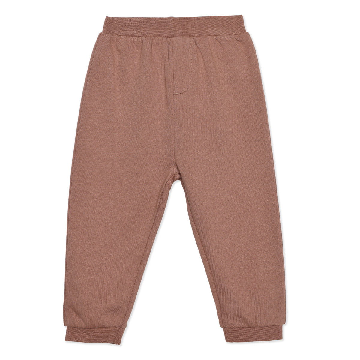 Baby Boys Brown and Off-White Cotton Jogger Pants Pack of 2 Regular Fit Casual Kids Pants