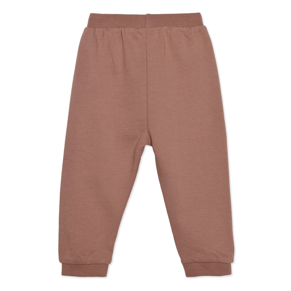 Baby Boys Brown and Off-White Cotton Jogger Pants Pack of 2 Regular Fit Casual Kids Pants