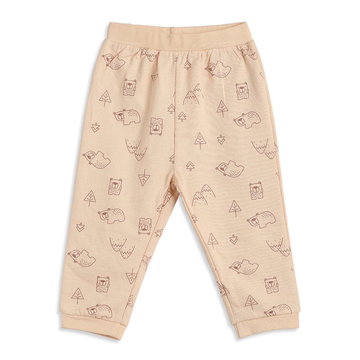 Baby Boys Mint Green and Peach Cotton Knit Bottom  Pack of 2 Regular Fit Everyday Wear