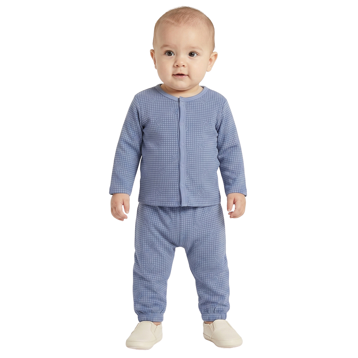 Baby Boys Yellow and Blue Cotton Knit Bottom Pack of 2 Everyday Wear