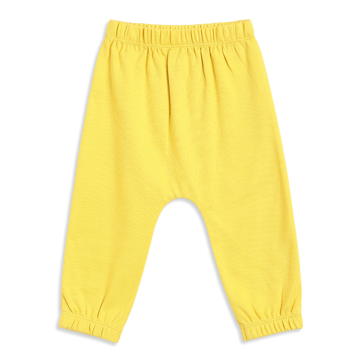 Baby Boys Yellow and Blue Cotton Knit Bottom Pack of 2 Regular Fit Everyday Wear