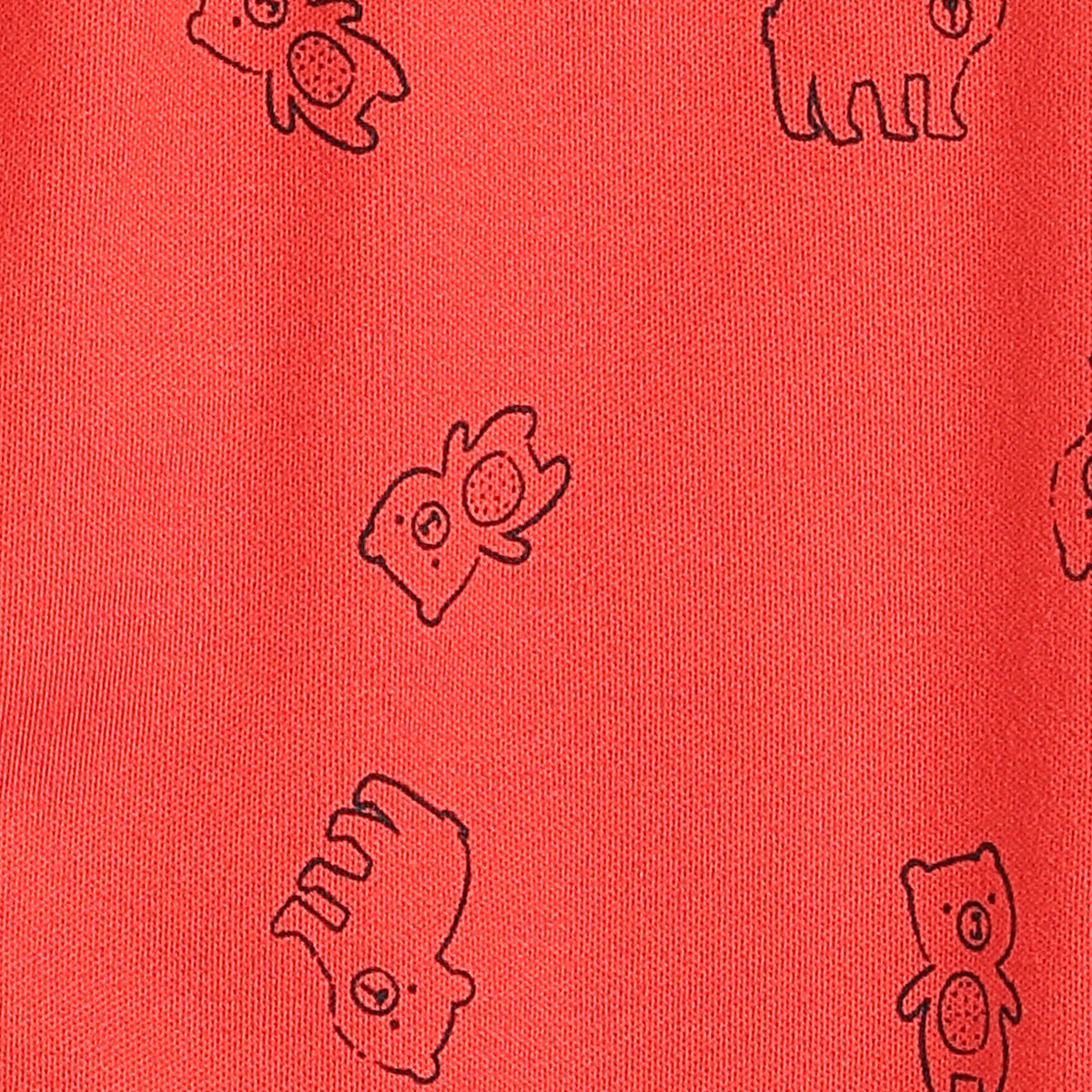 Baby Boys Red and Cream Cotton Knit Bottom Pack of 2 Regular Fit Everyday Wear