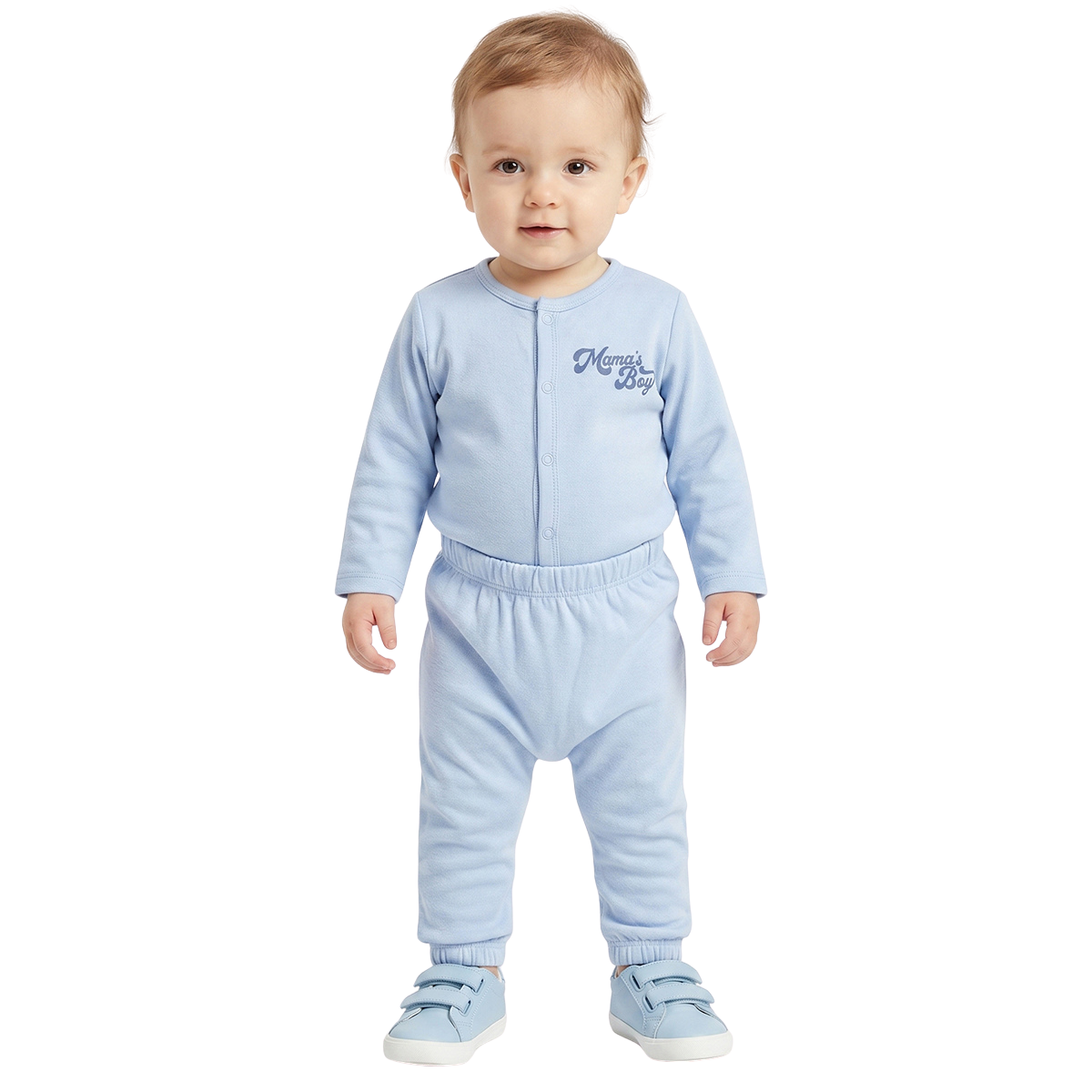 Baby Boys Blue and White Striped Knit Bottom Pack of 2 Everyday Wear