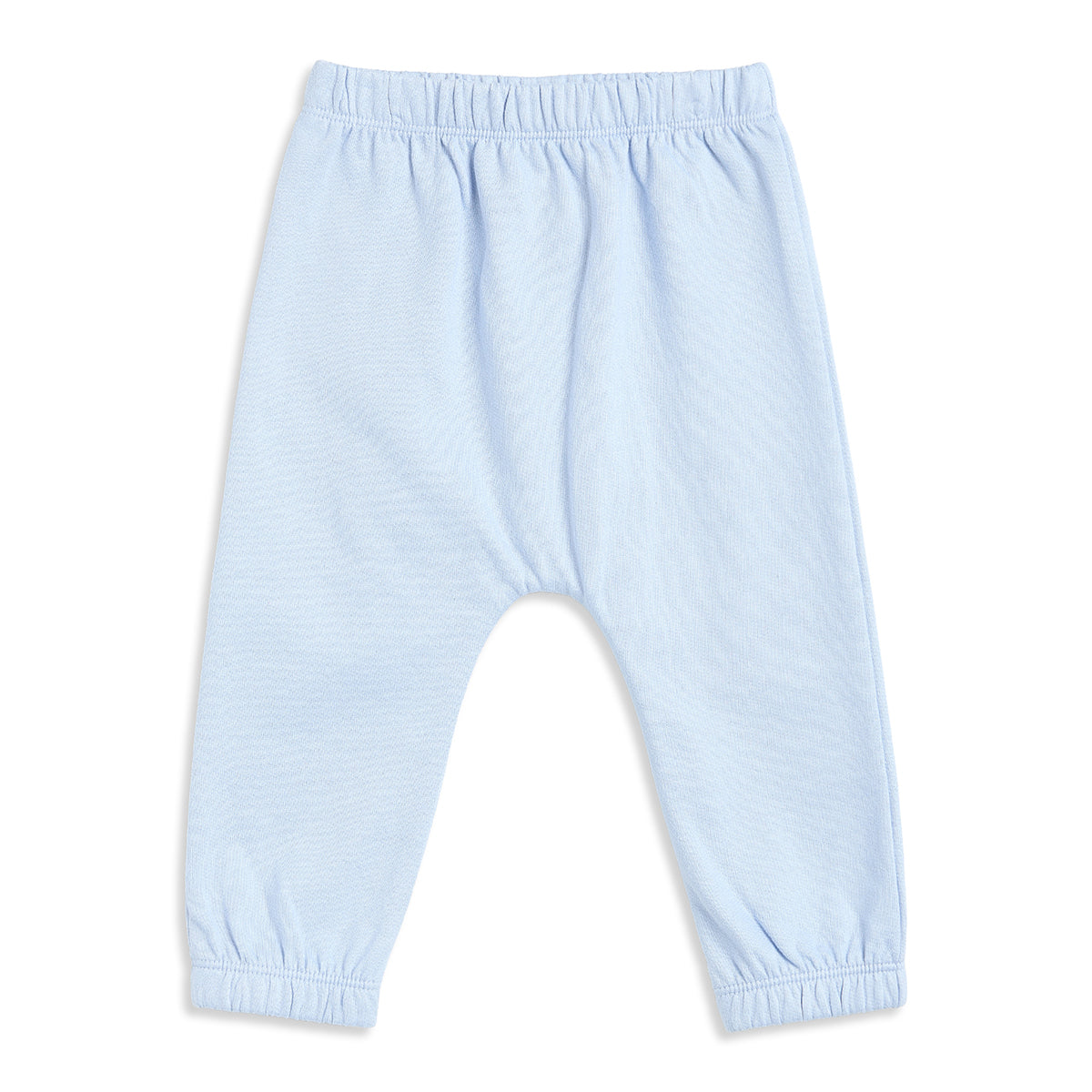 Baby Boys Blue and White Striped Cotton Knit Bottom Pack of 2 Regular Fit Everyday Wear
