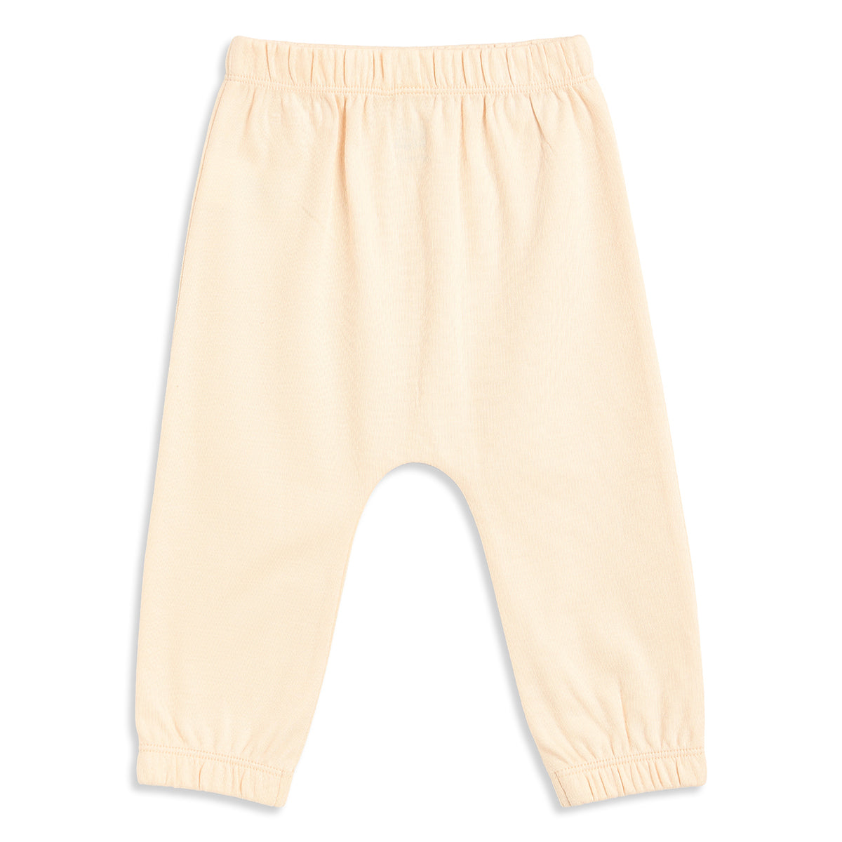 Baby Boys Cream and Light Yellow Cookie Print Cotton Knit Bottom Pack of 2 Regular Fit Everyday Wear