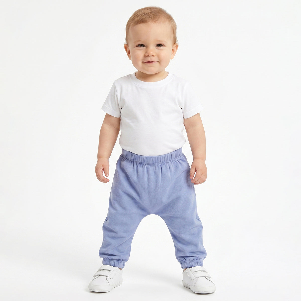 Baby Boys Yellow & Blue Cotton Knit Bottom Pack of 2 Regular Fit Casual Wear