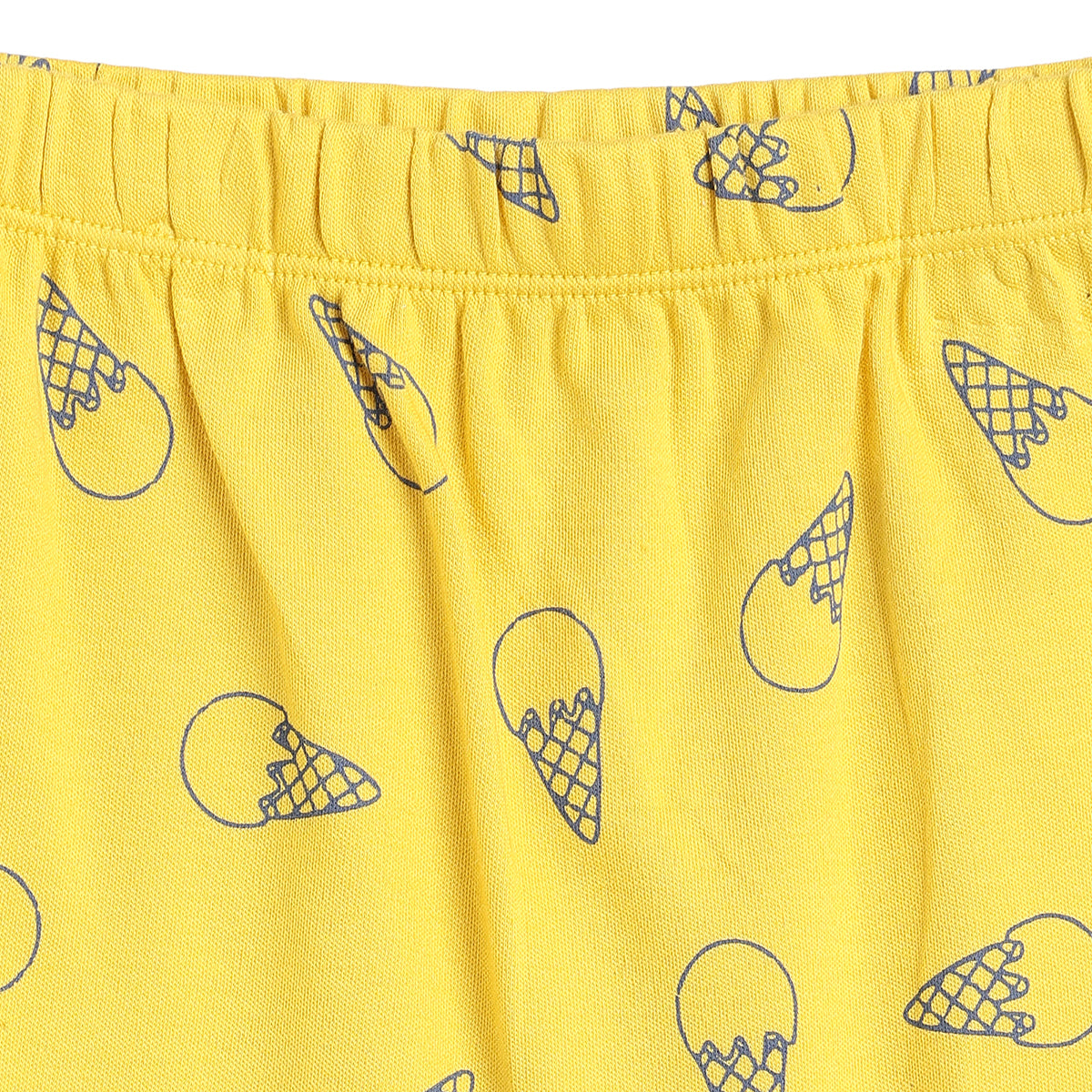 Baby Boys Yellow & Blue Cotton Knit Bottom Pack of 2 Regular Fit Casual Wear