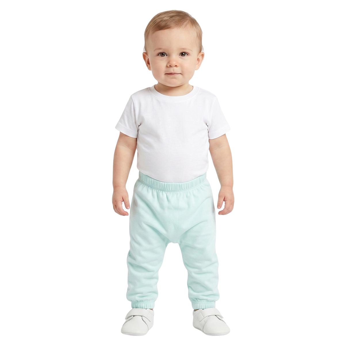 Baby Boys Red and Mint Green Cotton Knit Bottom Pack of 2 Regular Fit