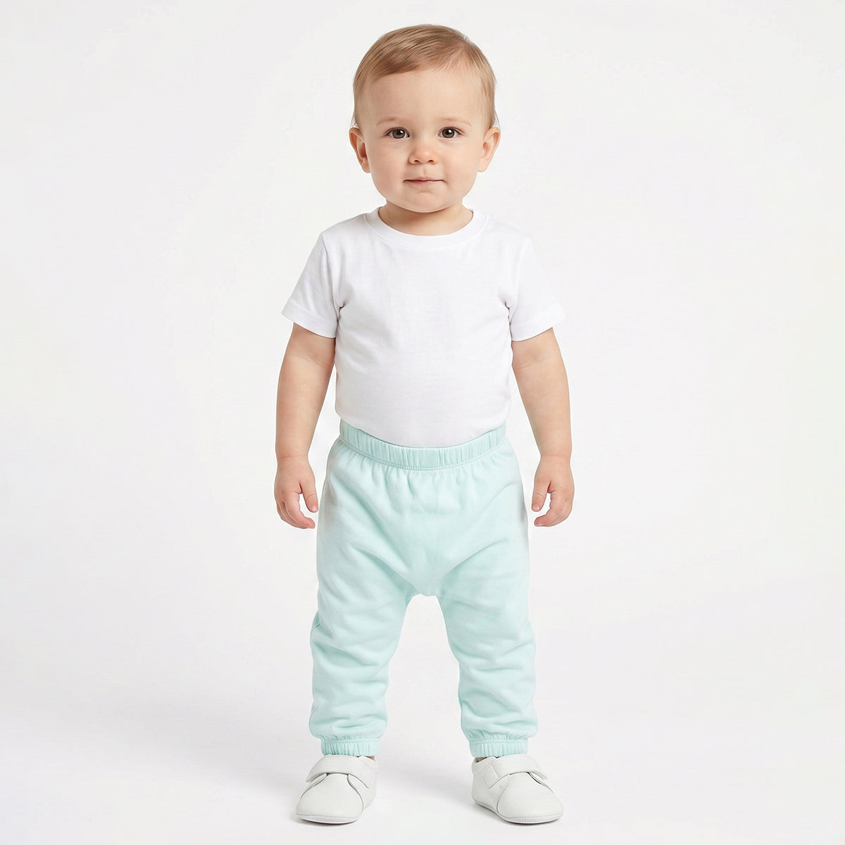 Baby Boys Red & Mint Green Cotton Knit Bottom Pack of 2 Regular Fit Casual Wear