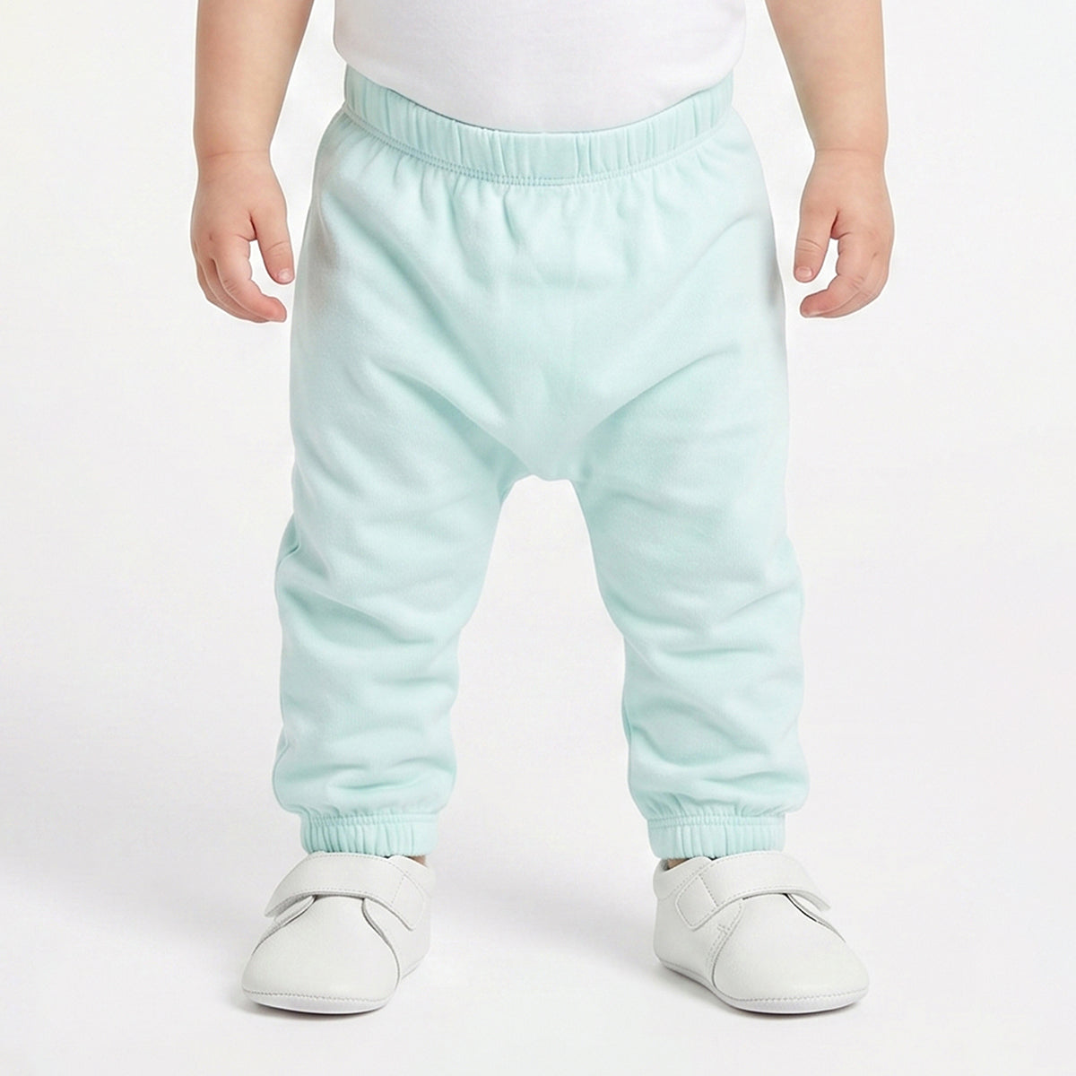 Baby Boys Red & Mint Green Cotton Knit Bottom Pack of 2 Regular Fit Casual Wear