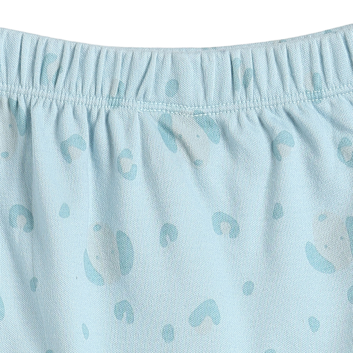 Baby Boys Coral & Sky Blue Cotton Knit Bottom Pack of 2 Regular Fit Casual Wear