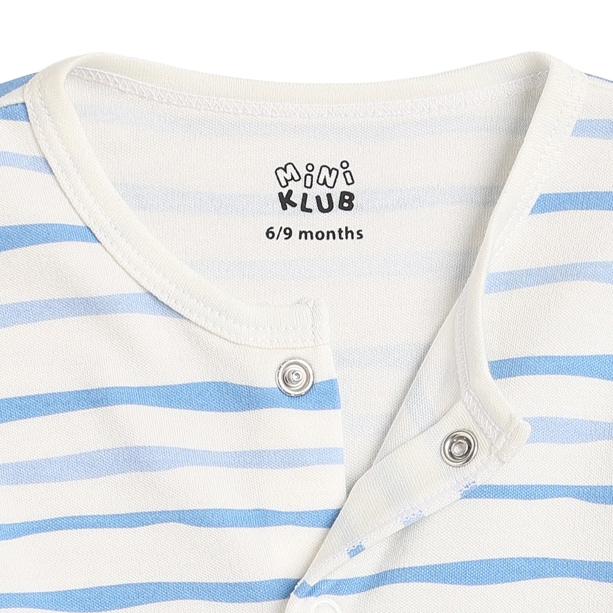 Baby Boys Blue and White Cotton Printed Rompers Pack of 2 Regular Fit Casual Baby Rompers