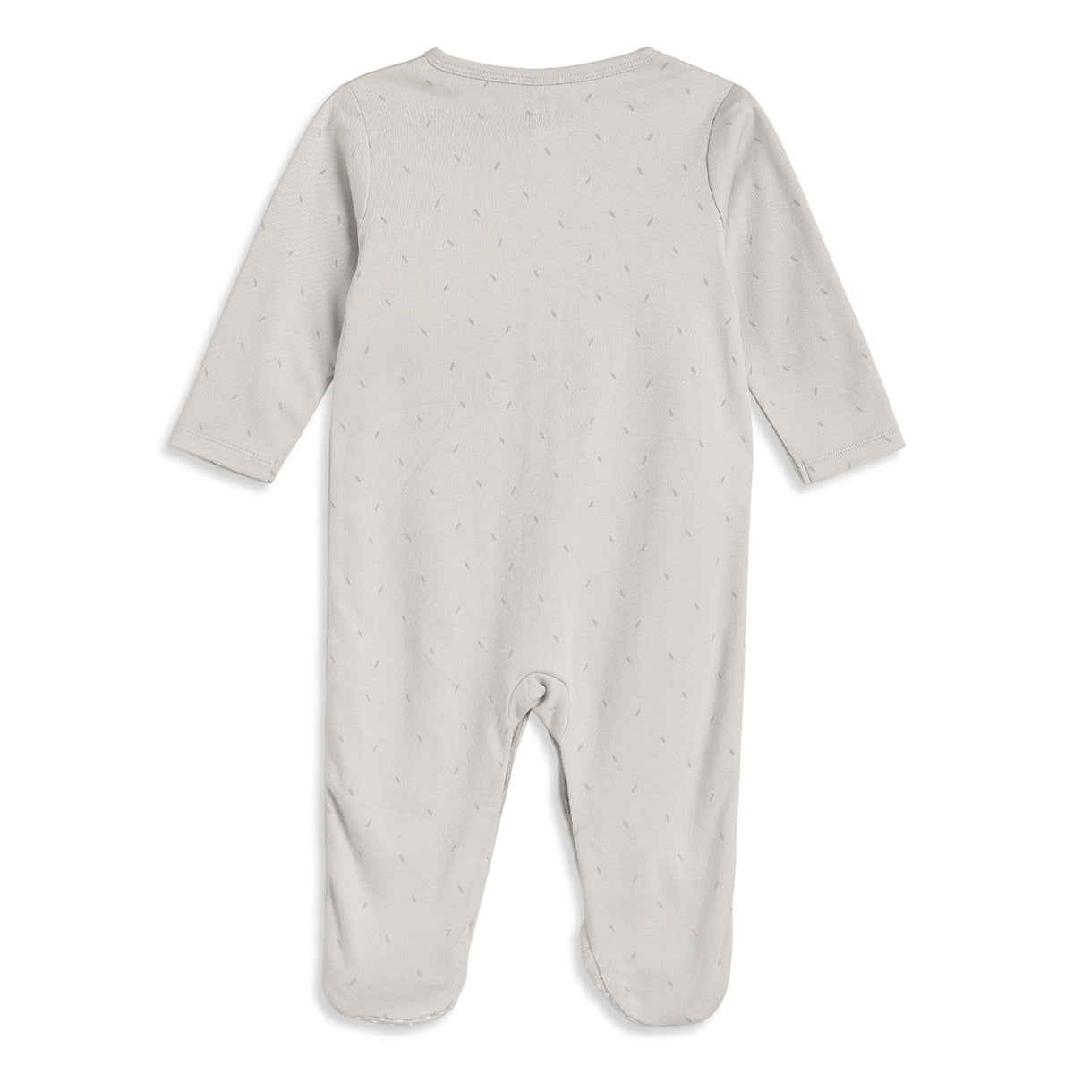 Baby Boys Grey and Yellow Cotton Printed Sleepsuits Pack of 2 Regular Fit Casual Baby Sleepsuits