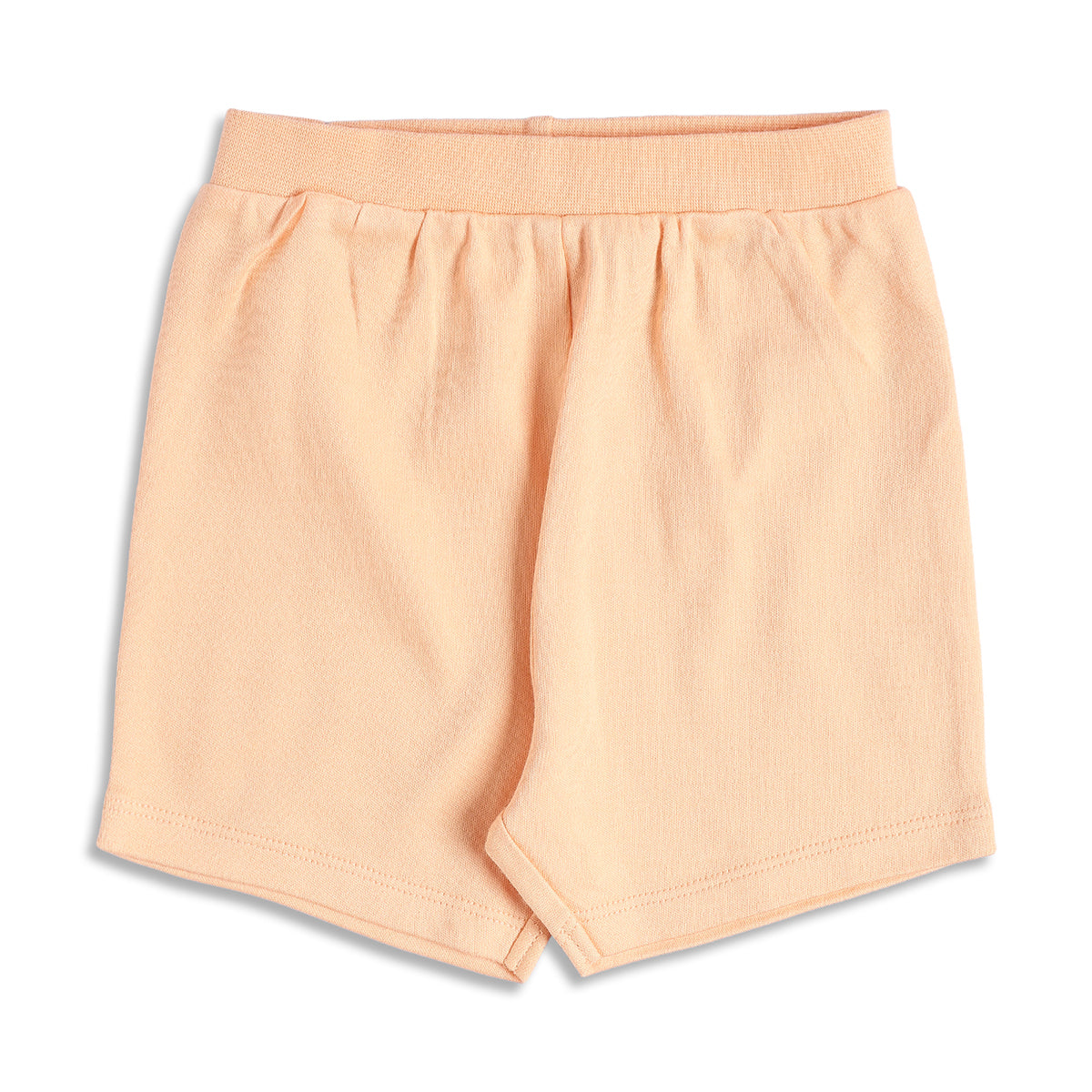 Baby Boys Peach and Olive Green Cotton Printed Shorts Pack of 2 Regular Fit Casual Baby Shorts