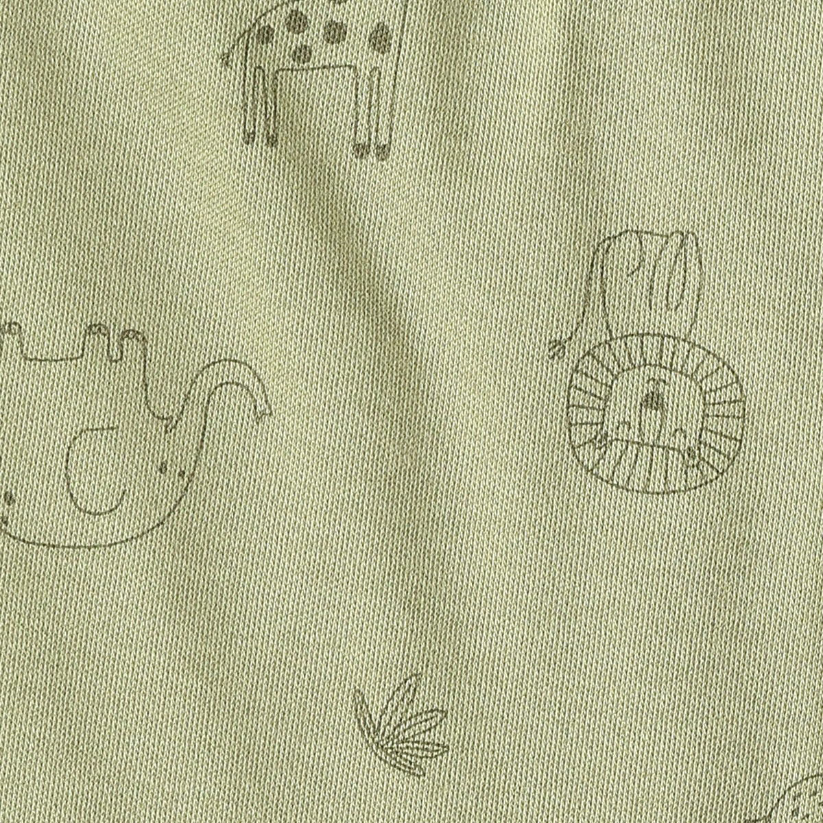Baby Boys Peach and Olive Green Cotton Printed Shorts Pack of 2 Regular Fit Casual Baby Shorts