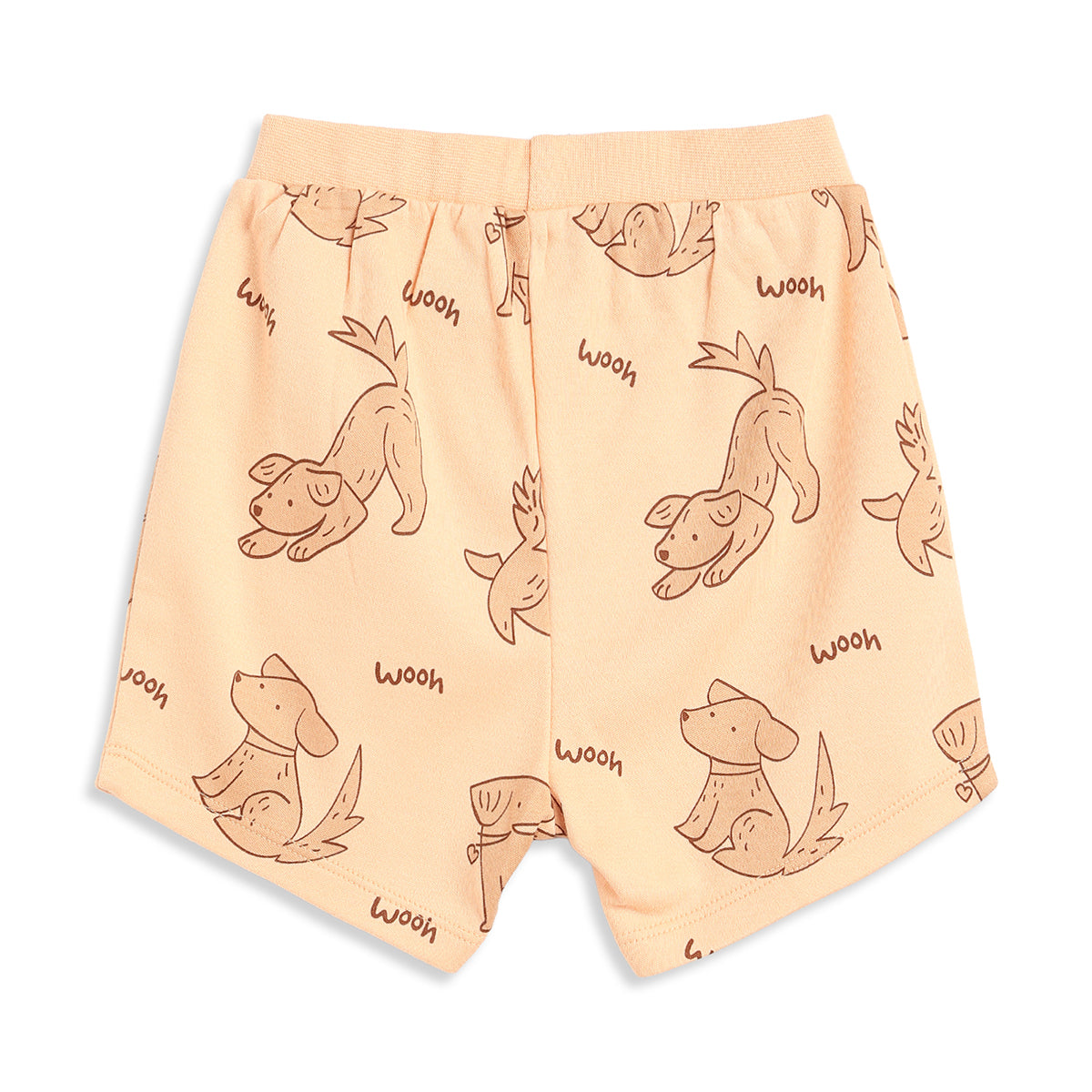 Baby Boys Orange and Peach Cotton Printed Shorts Pack of 2 Regular Fit Casual Baby Shorts