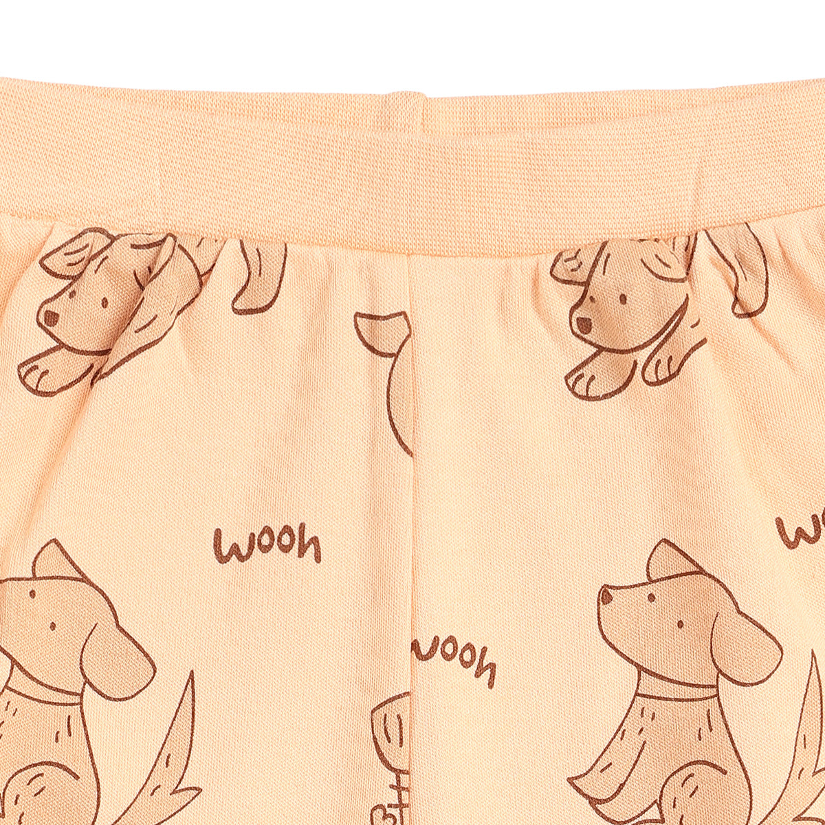 Baby Boys Orange and Peach Cotton Printed Shorts Pack of 2 Regular Fit Casual Baby Shorts