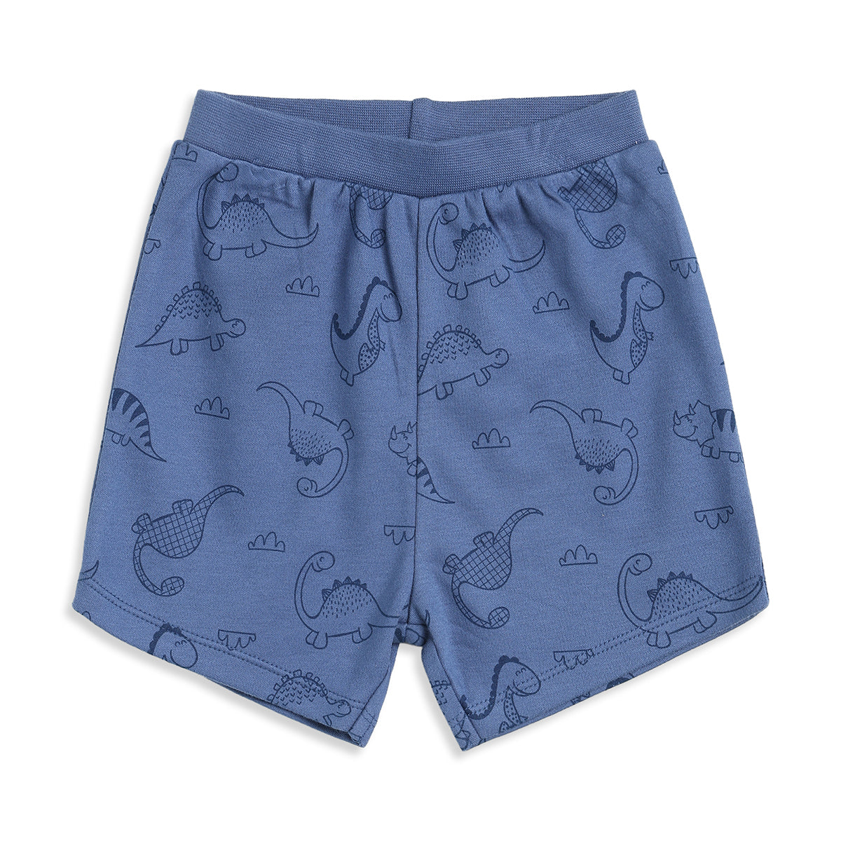 Baby Boys Blue and White Cotton Printed Shorts Pack of 2 Regular Fit Casual Baby Shorts