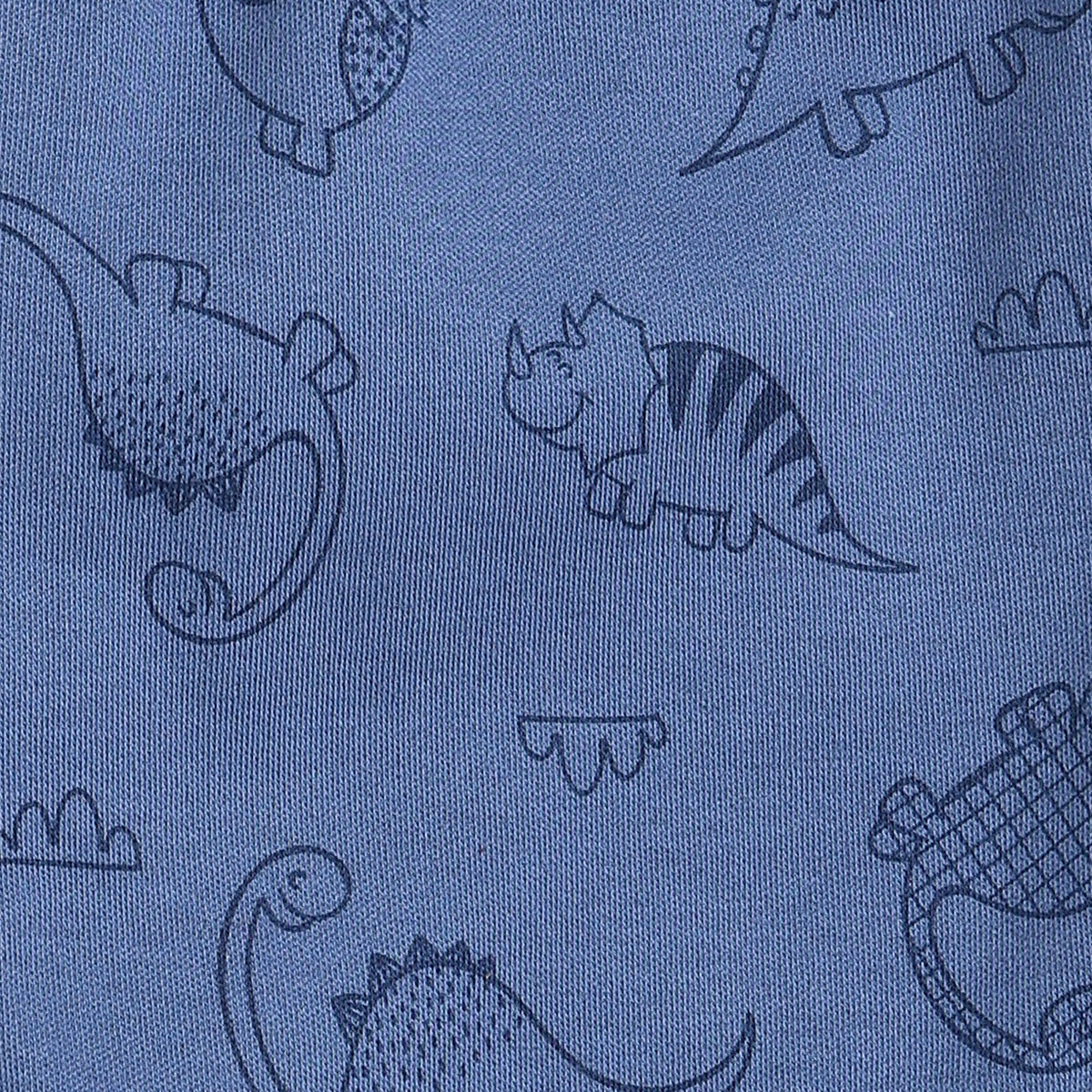 Baby Boys Blue and White Cotton Printed Shorts Pack of 2 Regular Fit Casual Baby Shorts