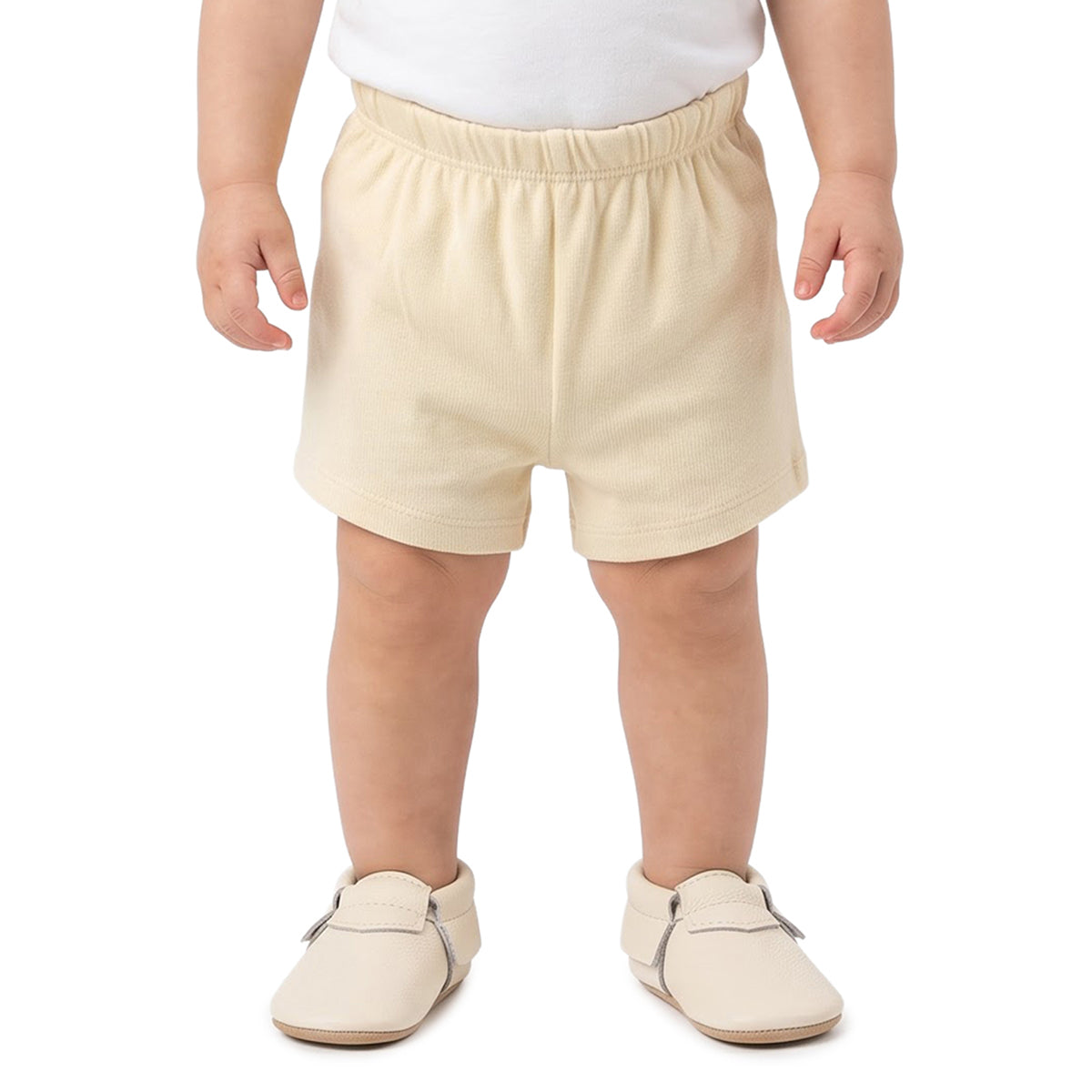 Baby Boys Cream Rust Cotton Shorts Pack of 2 Regular Fit Casual Wear