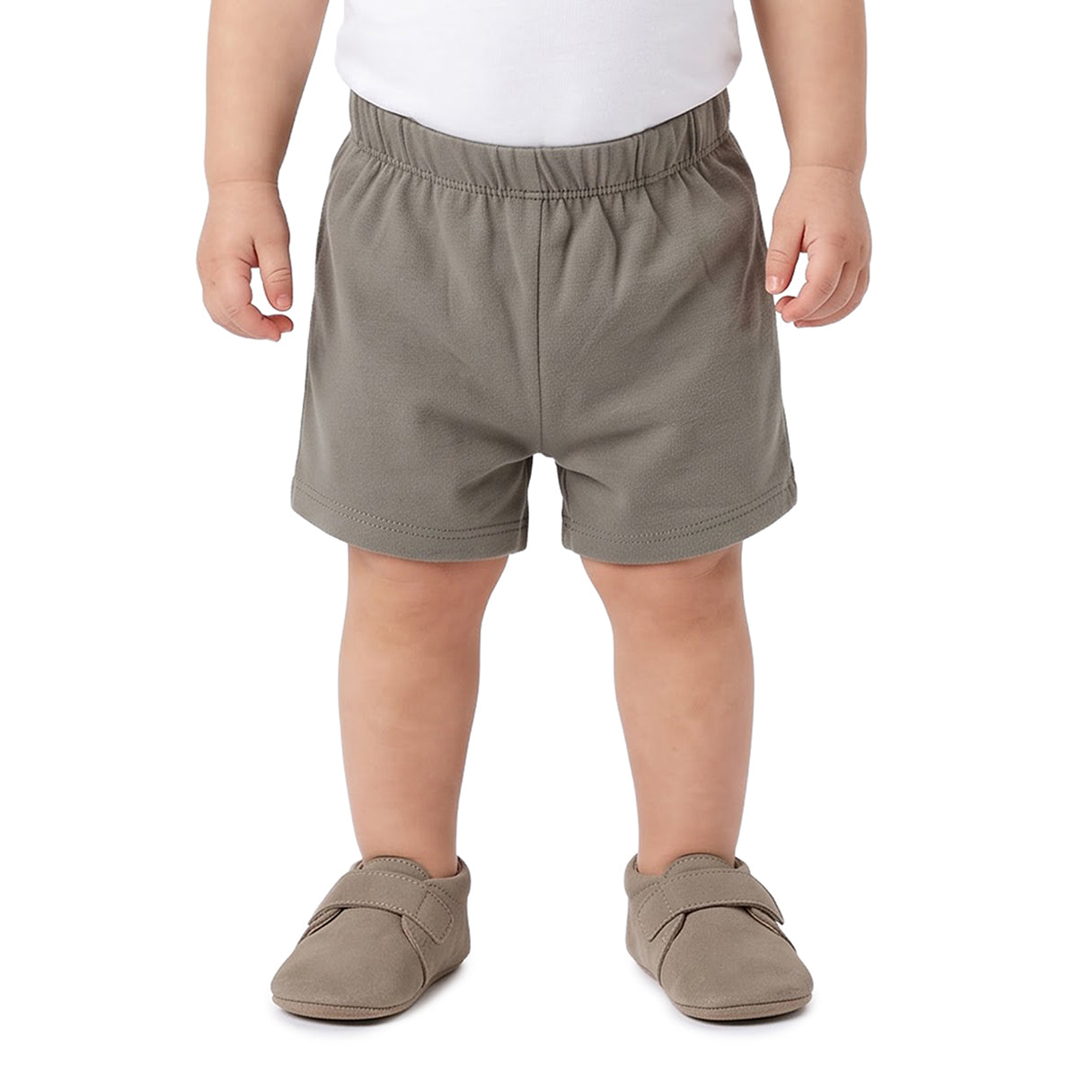 Baby Boys Blue Grey Cotton Shorts Pack of 2 Regular Fit Casual Wear