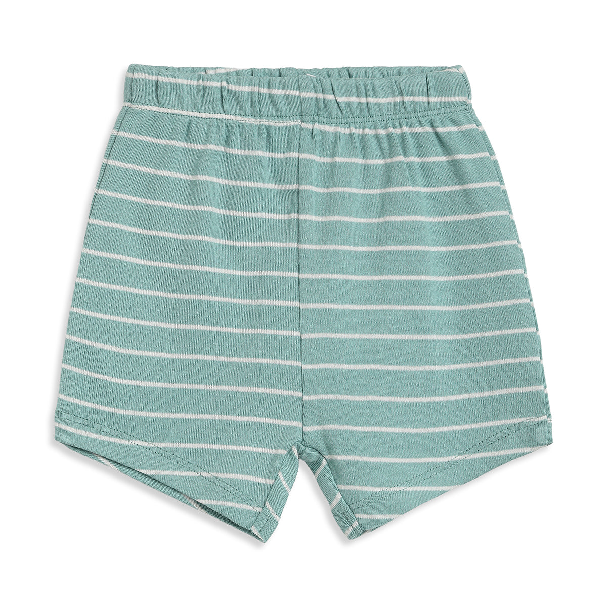 Baby Boys Cream and Mint Cotton Shorts Pack of 2 Regular Fit
