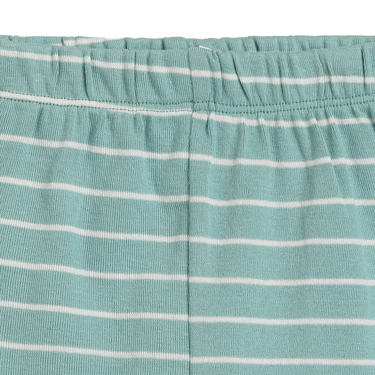 Baby Boys Cream and Mint Cotton Shorts Pack of 2 Regular Fit