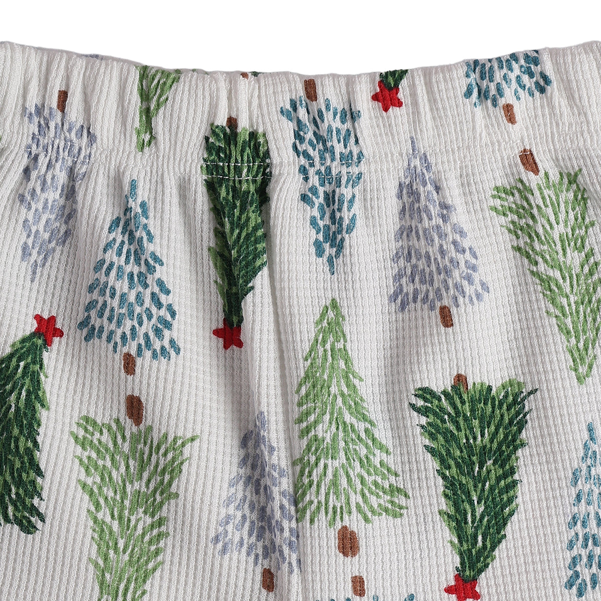 Baby Boys Cream Green Cotton Tree Print Shorts Pack of 2 Casual Wear