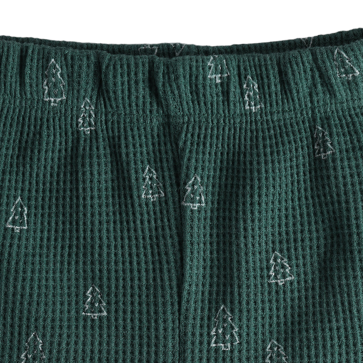 Baby Boys Cream Green Cotton Tree Print Shorts Pack of 2 Casual Wear