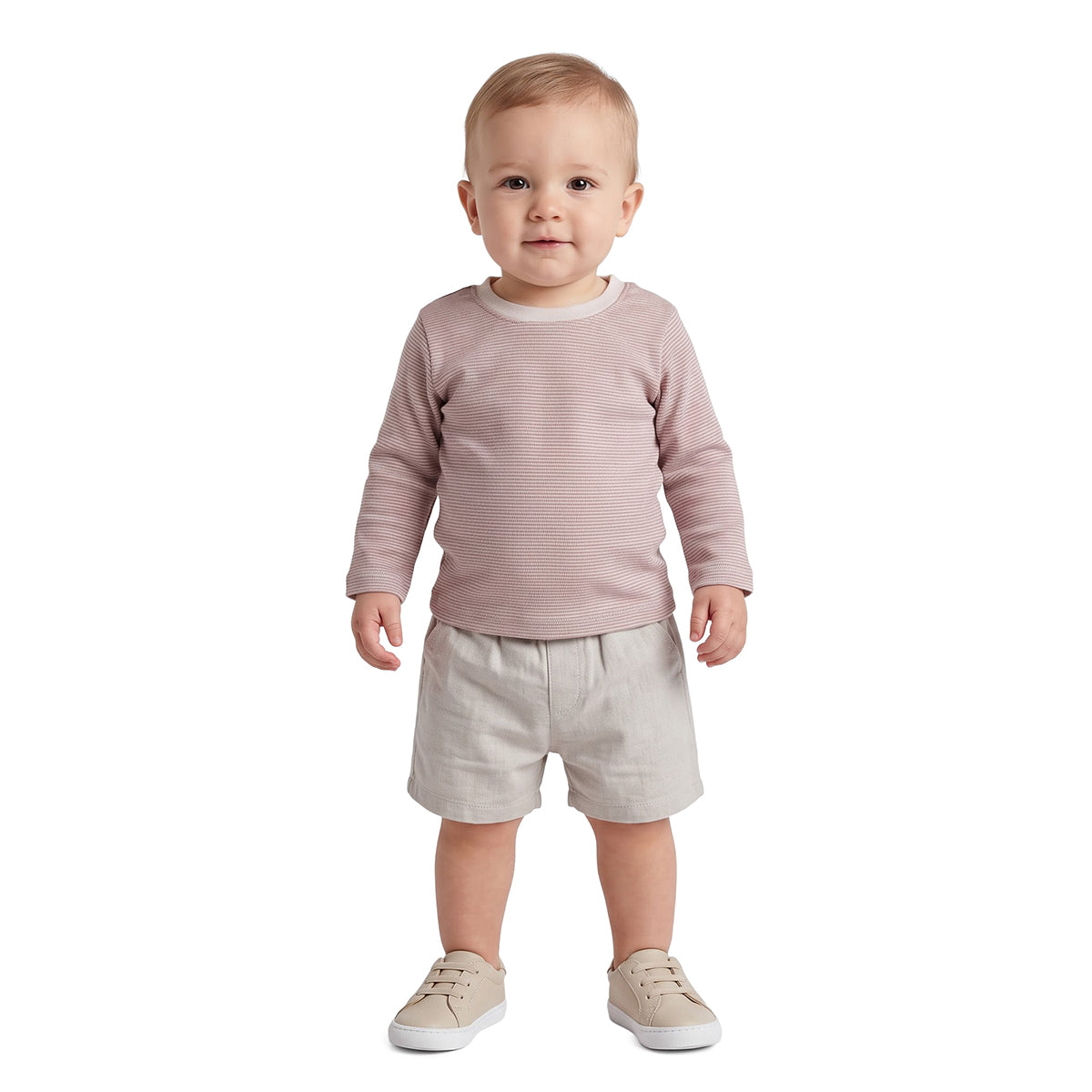Baby Boys Pink Green Cotton T-Shirts Pack of 2 Regular Fit Casual Wear