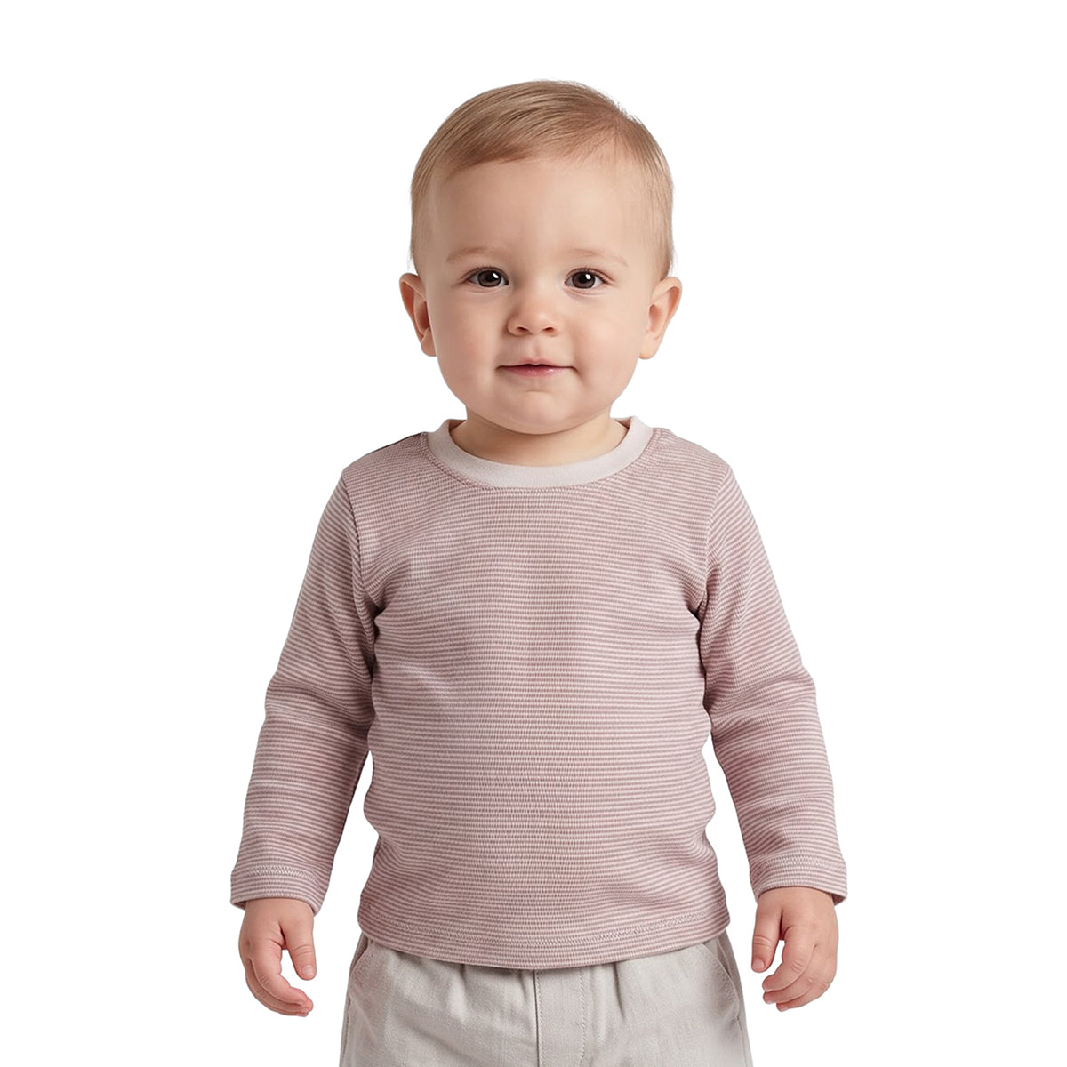 Baby Boys Pink Green Cotton T-Shirts Pack of 2 Regular Fit Casual Wear