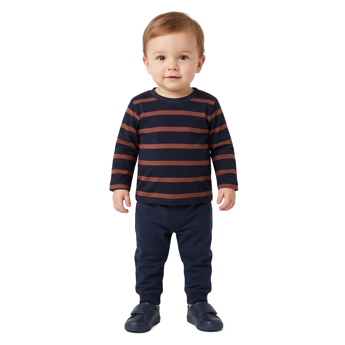 Baby Boys Red Navy Cotton T-Shirts Pack of 2 Regular Fit Casual Wear