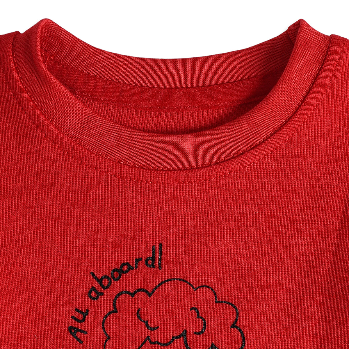 Baby Boys Red Navy Cotton T-Shirts Pack of 2 Regular Fit Casual Wear
