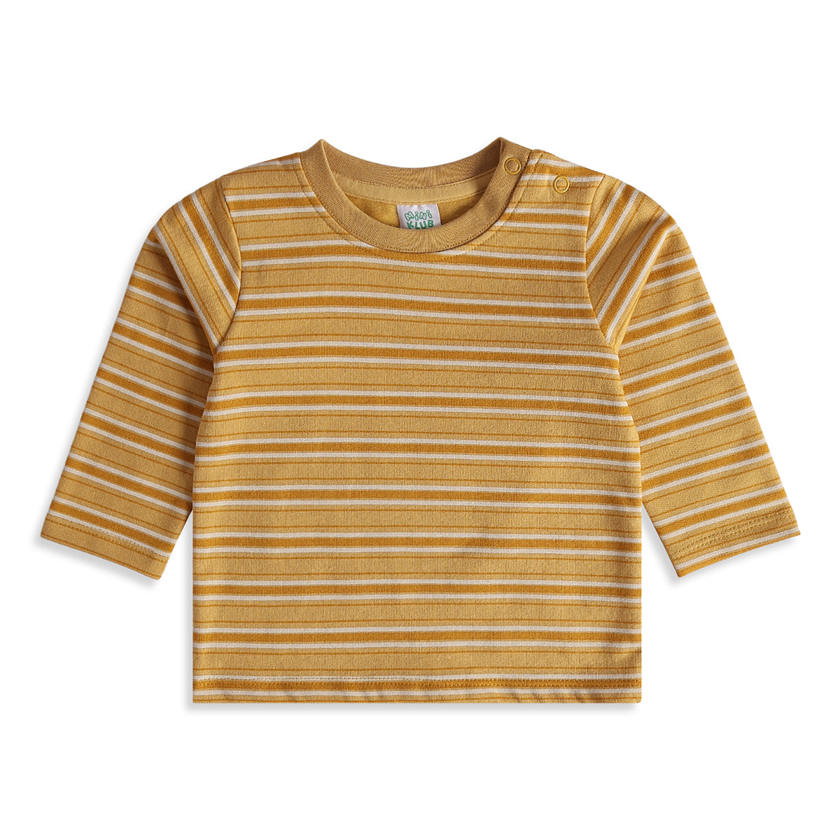 Baby Boys White Mustard Cotton Printed T-Shirts Pack of 2 Casual Wear
