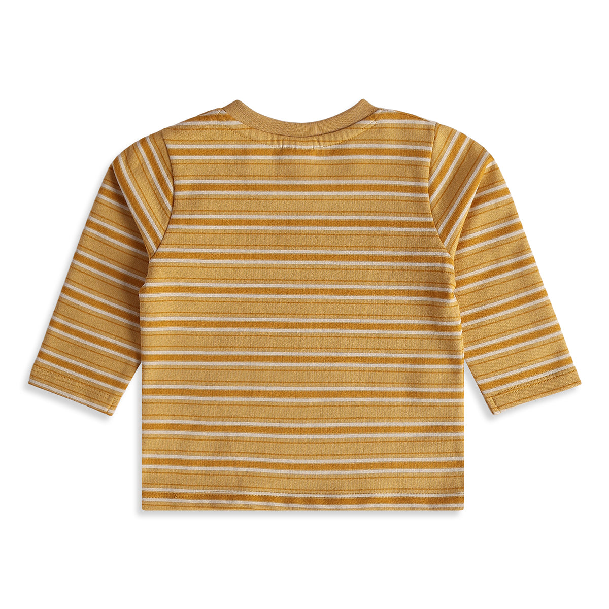 Baby Boys White Mustard Cotton Printed T-Shirts Pack of 2 Casual Wear