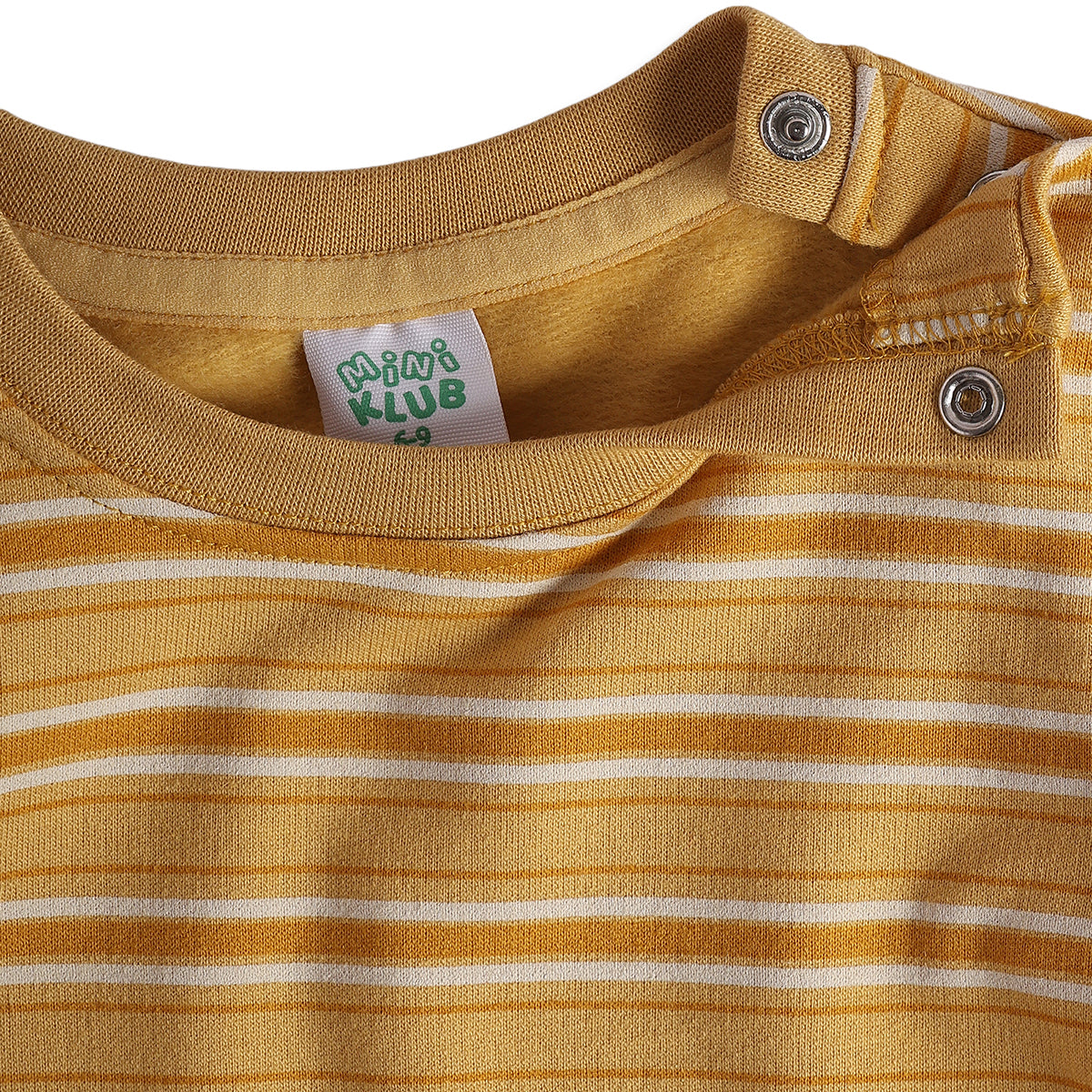 Baby Boys White Mustard Cotton Printed T-Shirts Pack of 2 Casual Wear