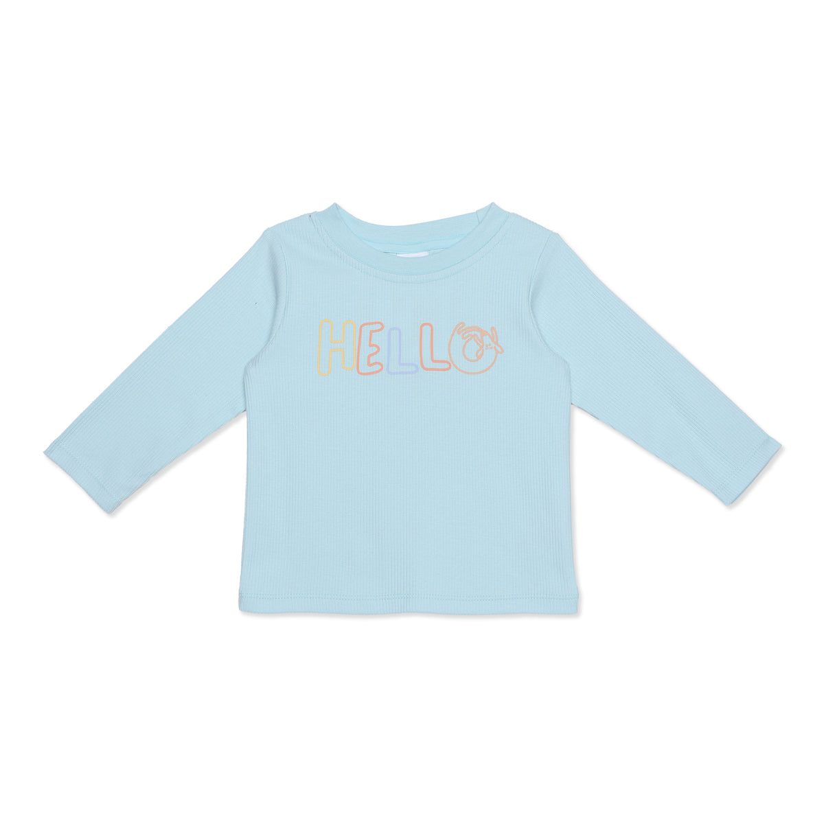 Baby Boys Blue and Grey Cotton T-Shirts Pack of 2 Regular Fit Casual Wear