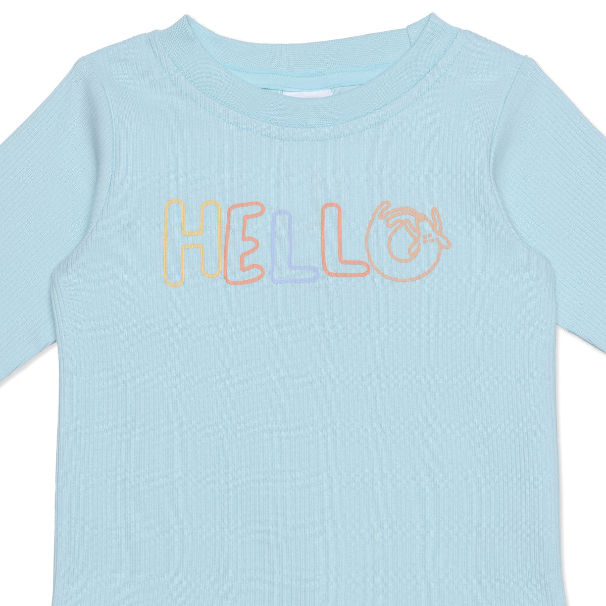 Baby Boys Blue and Grey Cotton T-Shirts Pack of 2 Regular Fit Casual Wear
