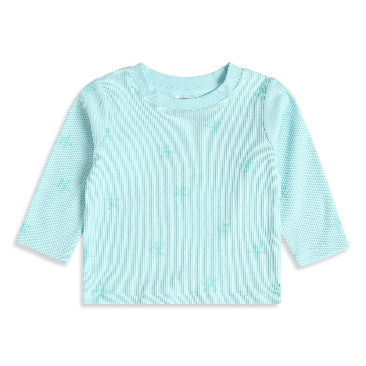 Baby Boys Yellow And Mint Green Cotton Blend Star Printed T-Shirts Pack of 2 Regular Fit Casual Wear