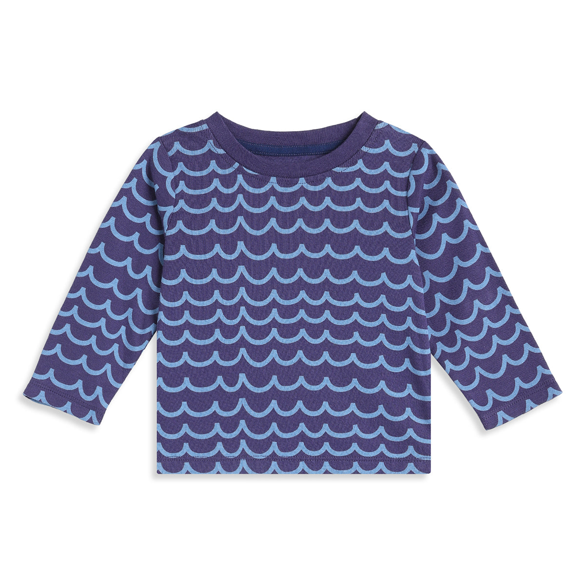 Baby Boys Blue and Off White Cotton Printed T-Shirts Pack of 2 Regular Fit Casual T-Shirts