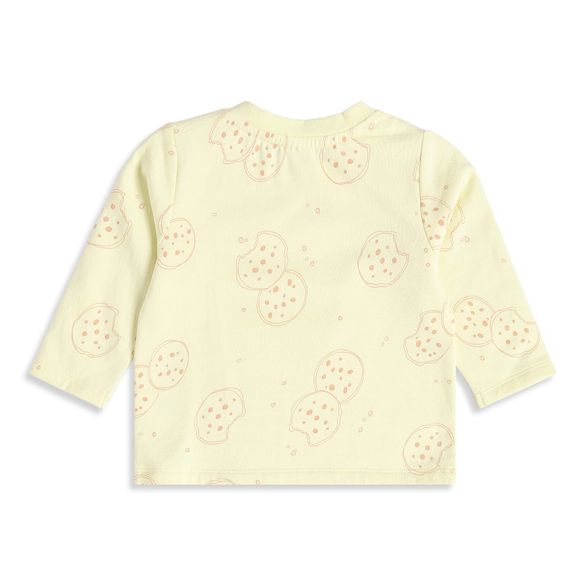 Baby Boys Yellow And Peach Cotton Printed Full Sleeve T-Shirts Pack Of 2 Regular Fit Casual Wear