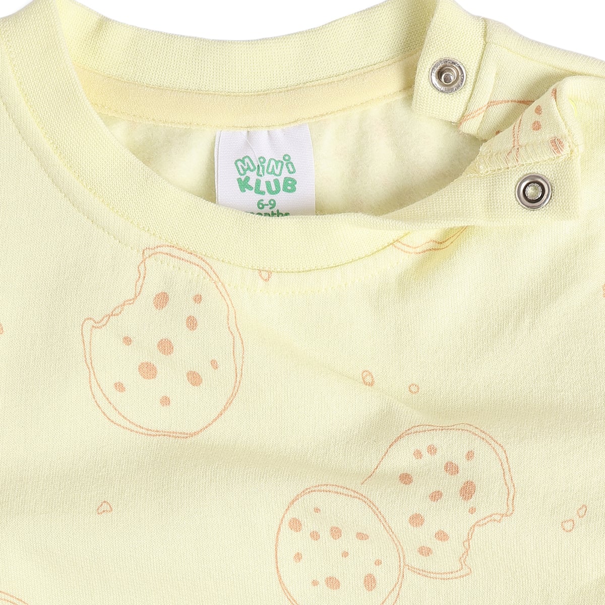 Baby Boys Yellow And Peach Cotton Printed Full Sleeve T-Shirts Pack Of 2 Regular Fit Casual Wear
