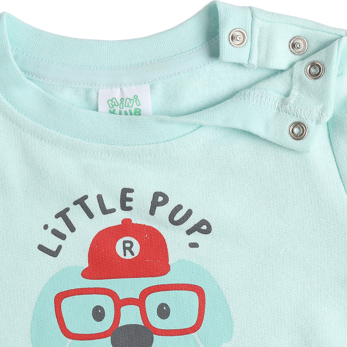 Baby Boys Aqua Blue and Red Cotton Printed T-Shirts Pack of 2 Regular Fit Casual T-Shirts