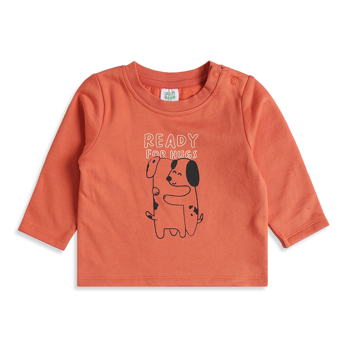 Baby Boys Orange and Light Blue Cotton Printed T-Shirts Pack of 2 Regular Fit Casual T-Shirts
