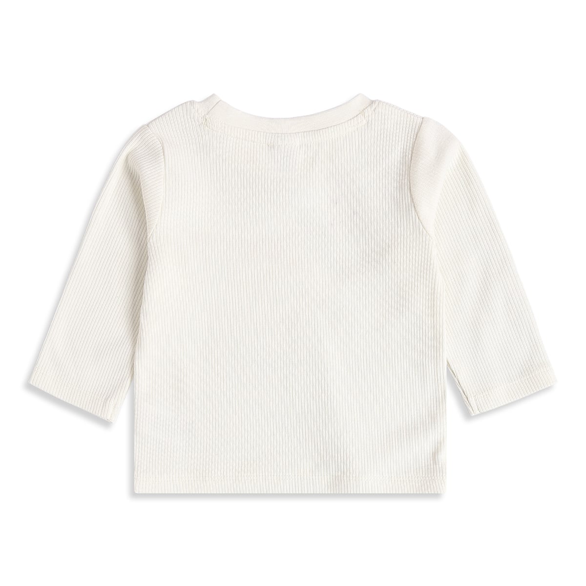 Baby Boys Off-White And Light Grey Cotton Lion Printed Full Sleeve T-Shirts Pack Of 2 Regular Fit Casual Wear