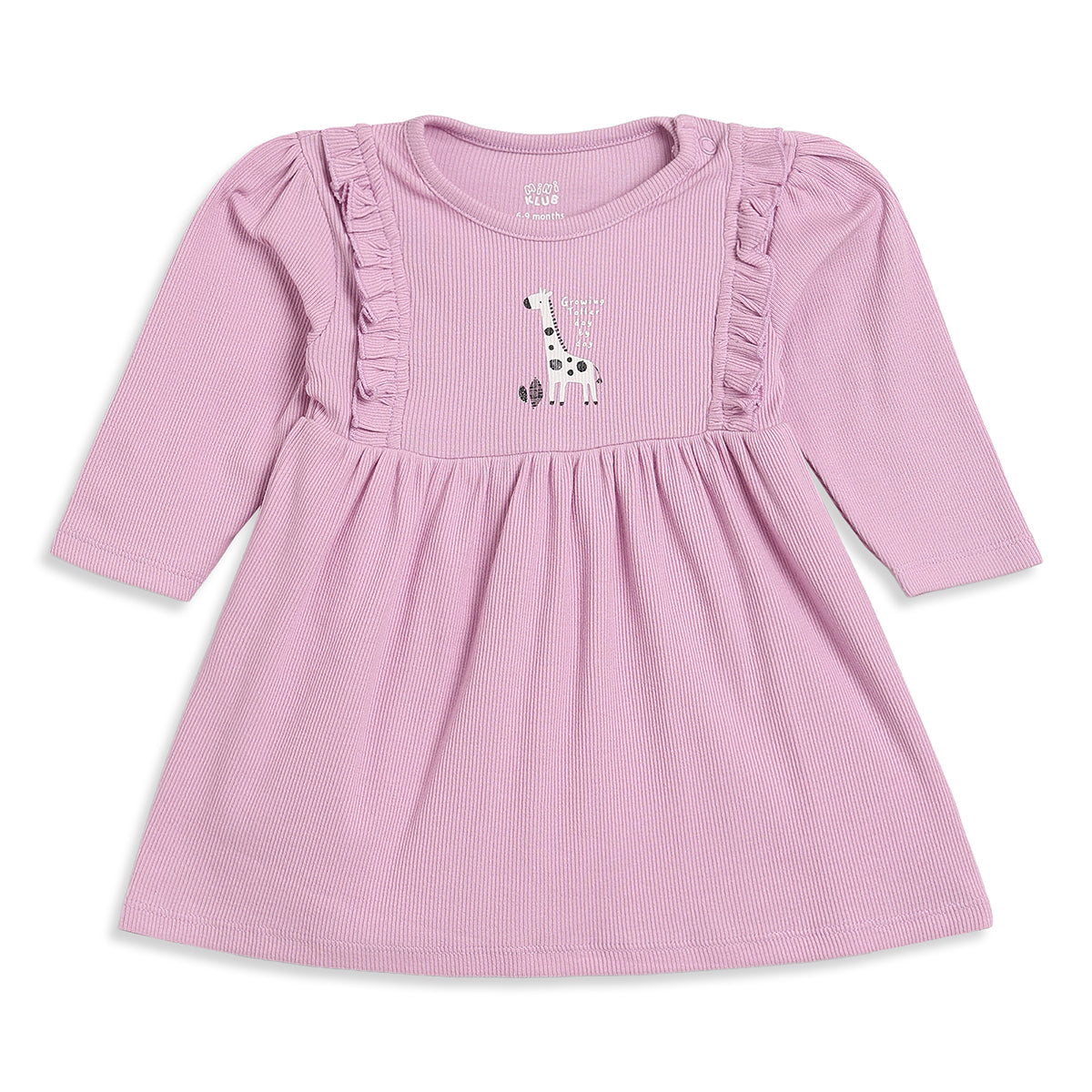 Baby Girls Blue and Pink Cotton Dresses Pack of 2 Regular Fit