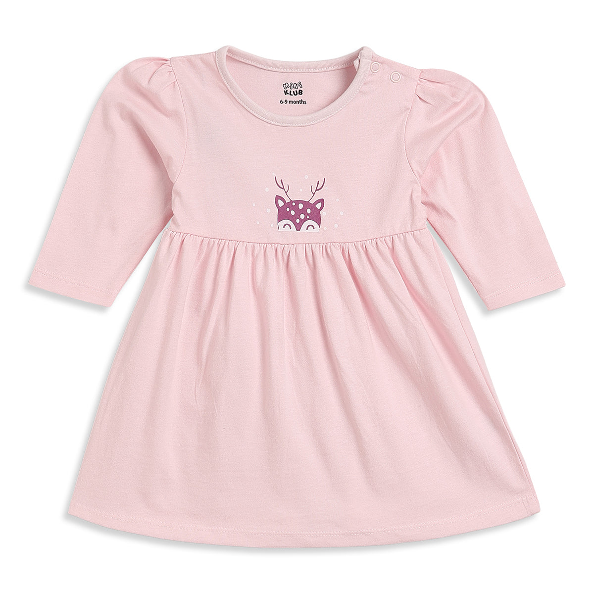 Baby Girls Pink Cotton Printed Dresses Pack of 2 Regular Fit