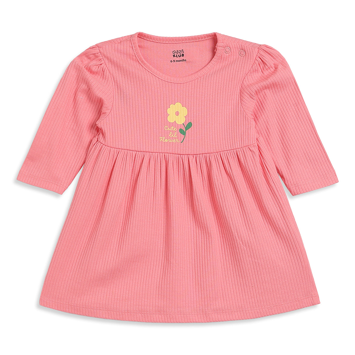 Baby Girls Pink and Plum Cotton Dress Pack of 2 Regular Fit Daily Wear